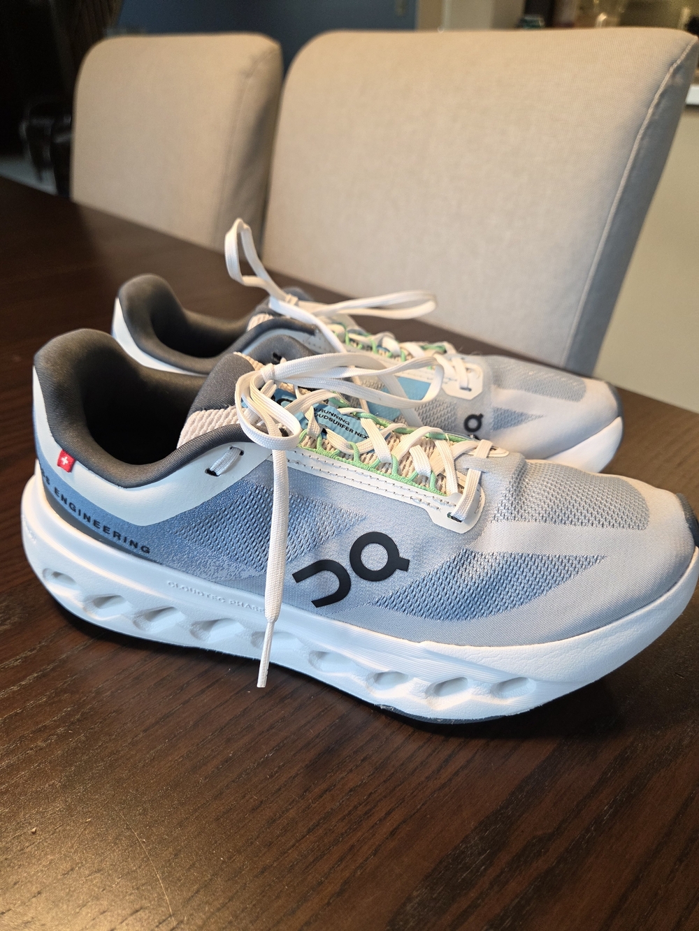 On Cloudsurfer Next Women Size 8.5 Niagara White Running Shoes Cushion Sneaker
